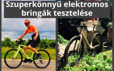 Szuperkönnyű elektromos bringák tesztelése